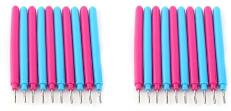 20 Stück Papier-Quilling-Werkzeuge, Schlitz-Set, Kunststoff, Metall, Papercarft, Schlitz-Papier-Quilling-Werkzeuge, Handgefertigter Curling-Stift