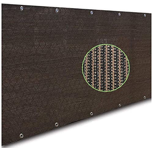 Verbesserter Schutz, braunes Polyester-Schattentuch für Balkon, Terrasse und Garten, Carport, Outdoor-Dekoration, erhältlich in 42 Größen (1,8 x 3 m)