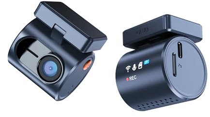 KAWA Winzige Dashcam, Sprachsteuerung, Perspektivbildschirm, MINI 3 Pro - 1296P QHD, WDR/3D DNR, Super Nachtsicht, 24H Parküberwachung, G-Sensor, WLAN, transparentes OLED-Display