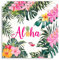DazzJoy 20 Stk Servietten Hawaii Party Deko 33x33cm, Sommer Servietten Bunt, Blumen Dschungel Servietten,Aloha Hawaii Tischdeko,Palmblätter Papierservietten für Beach,Gartenparty Geburtstag Dekoration
