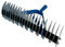 Crisalide® - Rastrillo escariador aireador, rastrillo de césped, 32 dientes de acero galvanizado, 35 cm, con y sin mango (sin mango)