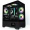 ionz Gaming PC - AMD Ryzen 5 5500, RTX 3050 6GB Graphics Card, Built in Temperature Monitor, 16GB RAM, 500GB SSD, Windows 11, 500W PSU - Aether Vision Black