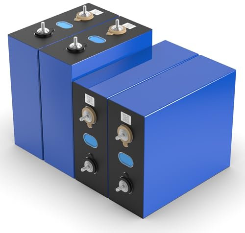 Lifepo4 Batterie zelle12V 280AH, hxrfoak Deep Cycle Lithium Eisenphosphat Batterie Cell 12Volt für Wohnmobile, Solaranlagen,Boote, Off-Grid, CE Certified, Batterien der Klasse A (3.2V*4Packs，3584Wh)