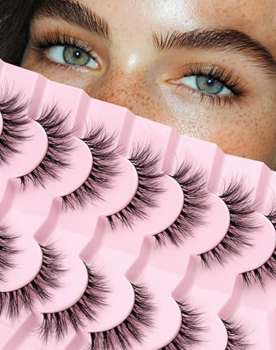 Half Lashes Natural Corner Eyelashes Natural Look Clear Band 3/4 Lashes Half-01
