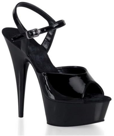 YhdtHSF Damen Sexy Knöchelriemen Peeptoe Schnalle Plateau Stiletto Hochzeit Party High Heels Sandalen