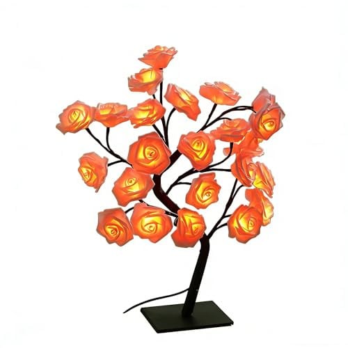 XVICO Maple Leaf Tree Lamp, 20 Inch LED Bonsai Tree Light with 48 LEDs, USB Powered Tabletop Night Light for Autumn Thanksgiving Christmas Home Decor, Bedroom Living Room Party Gift
