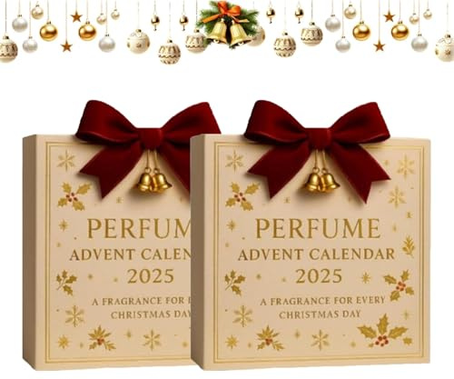 Parfüm Adventskalender 2025, 24 Tage Designer-Düfte für Frauen und Männer, Urlaubs-Countdown-Geschenkset, Urlaubs-Countdown-Kalender, Parfum Adventskalender, Parfüm in Reisegröße (2 Set)