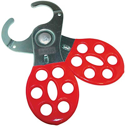 Kasp K20025D Lock Off Hasp, Silver/Red, 25 mm