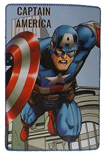 Avengers Boys Polar Fleece Blanket - Blue - One Size