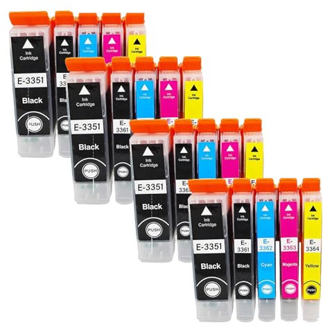 caidi 20 x Ersatz für Epson 33 33 x l Tintenpatronen hohe Kapazität kompatibel mit Epson Expression Premium xp-640 xp-530 xp-830 xp-635 xp-900 xp-630 xp-540 xp-645