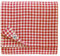 Linen & Cotton Tischdecke Tischtuch Tischwäsche Kariert im Landhausstil Estella -100% Leinen, Weiß Weiss Rot (100 x 140 cm) Festliche Rechteckige Frühling/Home Küche Restaurant Cafe Hotel Gastronomie