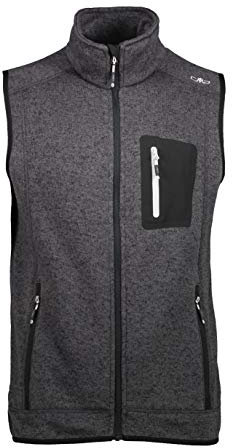CMP - Gilet da uomo, Nero-Glacier, 46