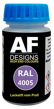 Alex Flittner Designs Stylo Peinture Ral 1018 Jaune Zinc Brillant Mat Soie 50ml Séchage Rapide Acrylique Peinture de Laura - RAL4005 Bleu-Lilas