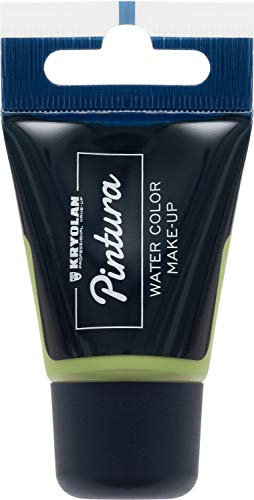 Kryolan Pintura Water Color Schminke Tube 20 ml, Farbe: true green, 15 Farben, waschbar, ohne Parfüm, ohne Parabene - ideal für Kinder, Party, Karneval, Fasching & Halloween