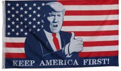 nothing Trump-Fahnen für allgemeine Wahlen, Flagge: 90 x 150 cm, 100 % Polyester.