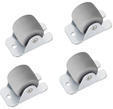 ADGO Gummirollen Tischrollen 4er set Rad Gerade Kleine Rollen Für Möbel Lenkrollen klein Möbelrollen 33 mm Transportrollen Werkzeugrollen, Möbelrollen 4er Set