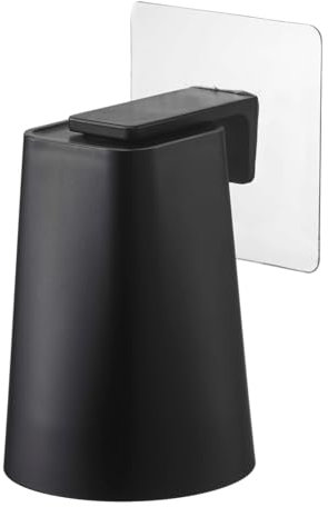 Yamazaki Tower Becher Tasse Magnet Klebehaken : ABS-Harz/Silikon/Polycarbonat/PET/Polyurethan Minimalistisches Design, Black, 7 x 7 x 9,5 (tumbler) cm (LxBxH)