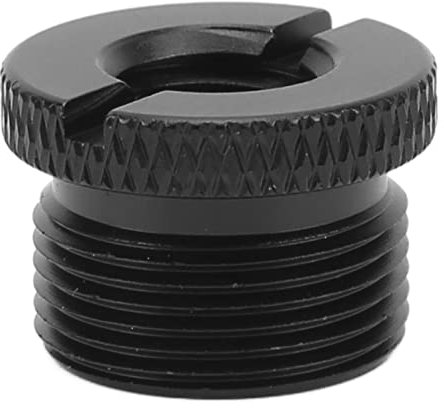Akozon Mikrofon Gewindeadapter, Gewindeadapter Mikrofonständer Adapter Mikrofonstativ Adapter 3/8 Zoll Innengewinde auf 5/8 Zoll Außengewinde Adapter für Mikrofonständer Stative (Schwarz F19A)