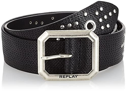 REPLAY Unisex AX2270 Gürtel, 098 Black, 100