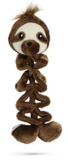 Beeztees K&BZ Plüschtiere für Hunde Plüschtiere Raccoon Renzo Hundespielzeug Grau, 31X12,5X8CM