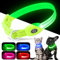 Kpuplol Leuchthalsband Hund, Hundehalsband Leuchtend, Wiederaufladbar Hundehalsband Leuchtend LED Halsband für Hunde Einstellbare Größe, 2 Beleuchtungsmodi für Kleine Mittlere Große Hunde