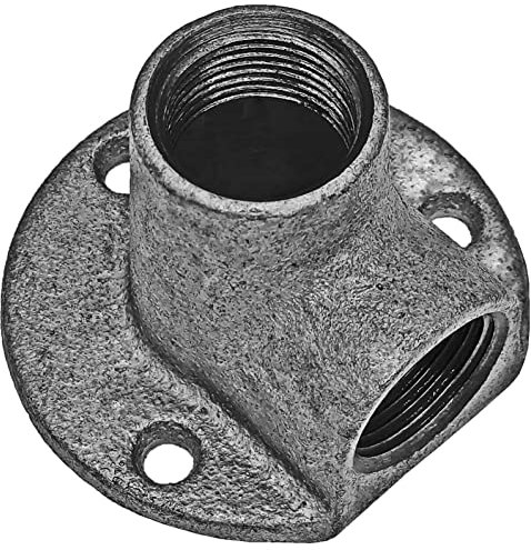 Gewinde Fitting Verschraubung aus Temperguss verzinkt - Wandwinkel Deckenwinkel mit 1/2 Rohr Zoll Innengewinde IG Nr. 471