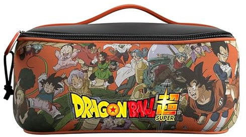 Dragon Ball Kulturbeutel, Kulturbeutel, Badezimmer, Reise, Lunchbox, Lunchbox, Mehrfarbig, offizielles Produkt (CyP Brands), orange, Estandar, Dragon Ball Kulturbeutel