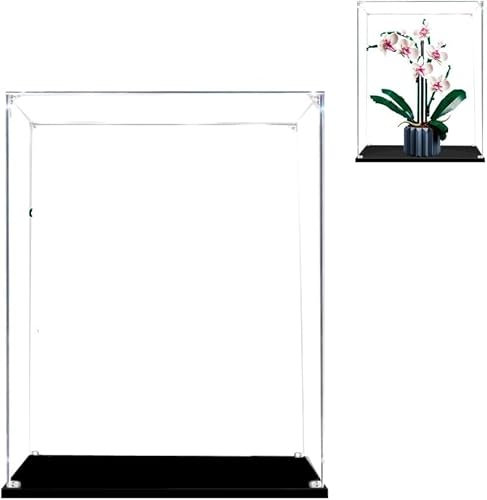 Acrylic Clear Display Case for Lego 10311 Orchid Building Kit,Dustproof Assemble Box Showcase for (Orchid 10311)(Only Display Box)(2mm)