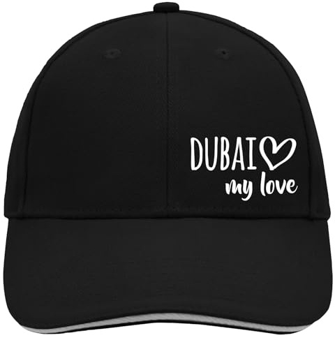Huuraa Cappy Mütze Dubai My Love Geschenk | Baseballkappe Basecap Kappe Geschenkidee Unisex Baseball Cap