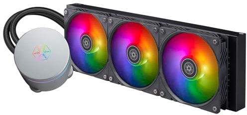 SilverStone Technology IceMyst 360, Erstklassiger All-in-One-Flüssigkühler mit ARGB-Beleuchtung, SST-IM360-ARGB