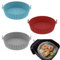 Silicone Air Fryer Liner 3 Pack Reusable Airfryer Silicone Liners Air Fryer Accessories Kitchen Round Silicone Air Fryer Liner Replacement Air Fryer Trays, Compatible with Ninja Tower Cosori