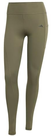 adidas Damen Optime Full-Length Leggings, Olive strata, M