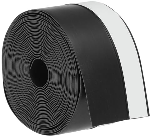 PATIKIL 16.4Ft Guarnizione Porta Silicone Autoadesiva, 45mm/1-3/4W Nastro Sigillante Porte Impermeabile Antipolvere Silicone Fessure Doccia Sigillanti Inferiori Porte, Nero