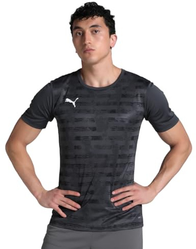 PUMA Herren individualRISE Graphic Jersey Trikots, Asphalt, L