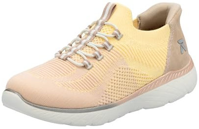 Rieker Femme M5066 Baskets Basses, Jaune, 42 EU