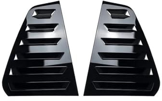WEFOLCC Auto Heckscheibe Shutter Abdeckung Trim Fenster Lamellen Seite Vent Trim Für VW Für Golf 7 7,5 MK7/7,5 GTI GTD 2013-2019 Seitenscheibe(Gloss Black)