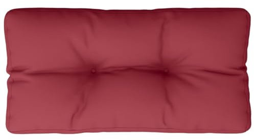 vidaXL Palettenkissen, Palettenpolster für Europaletten, Palettensofa Kissen Indoor Outdoor, Palettenauflage Rückenkissen, Weinrot Stoff