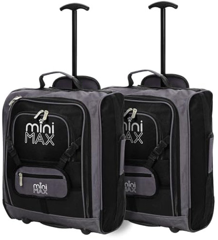 Aerolite MiniMAX 30L EasyJet 45x36x20 Maximum Size Cabin Hand Luggage Under Seat Trolley Backpack Carry On Cabin Hand Luggage Bag with 2 Year Warranty