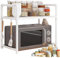 Rrlihjgu Scaffale per panettieri da cucina, ripiano per microonde | Organizzatore di utensili e posate da bancone della cucina,Stoviglie per utensili da cucina per utensili da cucina resistenti con