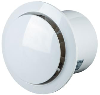 100mm Reversible Extractor Fan with Remote Control,Upgraded 2 Way Ventilation Fan with Remote,2W 130m³/h Powerful Silent Exhaust Fan with IPX2 and Memory Function, Bathroom Exhaust Fan for Window Wal