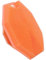 Alyvisun Silikon Körperbürste Dusche mit Haken und Saugnapf, Körpermassagebürste Badebürste [Sanftes Peeling und Massage], Silicone Body Scrubber für Alle Hauttypen (Orange)