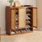 Japanischer Schlichter Schuhschrank Freistehendes Mit Großer Kapazität，schuhregal Platzsparend Landhausstil Schuhablagen Für Flur, Wohnzimmer, Schlafzimmer(Brown,90 * 32 * 94cm)