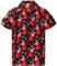 King Kameha Funky-Hawaii-Hemd, Weihnachten, Herren, Kurzarm, Christmas-Laughing-Santa, Schwarz, 3XL