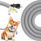 REFLYING Cable Tidy Sleeve 3 Meters-12.7mm, Grey Cable Protector Keep Dogs Cats Pets from Chewing Cords, Expandable Braided Cable Management Sleeve, Cable Wrap Cord Protector with 8 PCS Cable Ties
