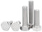 DeVow Vis à tête hexagonale extérieure à Filetage Fin M6 M8 M10, Pas de 0,75 mm, 1 mm, 1,25 mm(M8x1.0x50mm 4pcs)