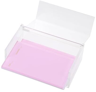 Healeved Acryl Aufbewahrungsbox für Falsche Wimpern mit Deckel Praktischer Wimpernorganizer aus Transparentem Acryl Hält Wimpern in Form und Übersichtlich