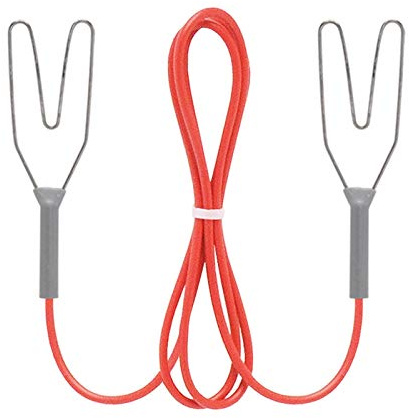 Accesorio para unir cinta y cuerda conductora con pinza tipo prendedor