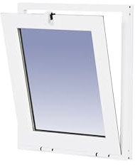 Ventanastock Aluminio 500x600 Basculante (Golpete) 1 hoja con cristal carglass (Climalit Mate)