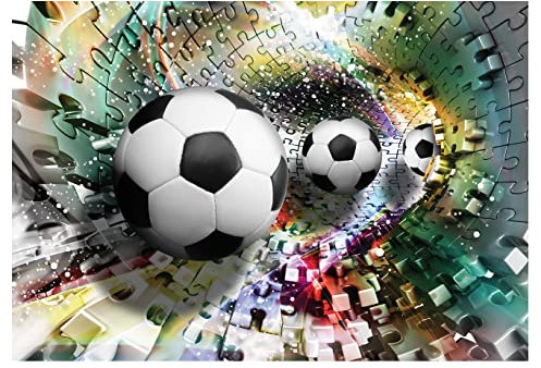 Forwall Fototapete 3D Fussball Sport Tunnel Jugendzimmer Jungs Kinderzimmer Vlies Tapete UV-Beständig Geruchsfrei Hohe Auflösung Montagefertig (3381, VEXXXL (416x254 cm) 4 Bahnen)