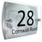 CS Printing House Number Sign Plaque Garden Glass Effect Acrylic Sign Door Plate Marble Wall Display 2 Part Branded Acrylic (Dandelion)